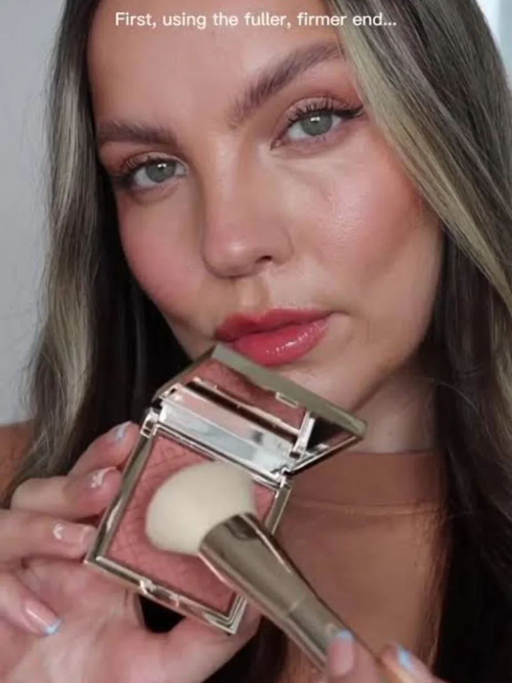 Cheek Glow Duo Brush NEW UNUSED